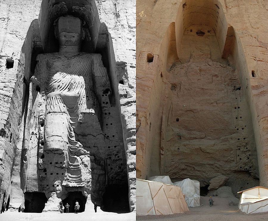 Buddha Bamiyan vorher/nachher